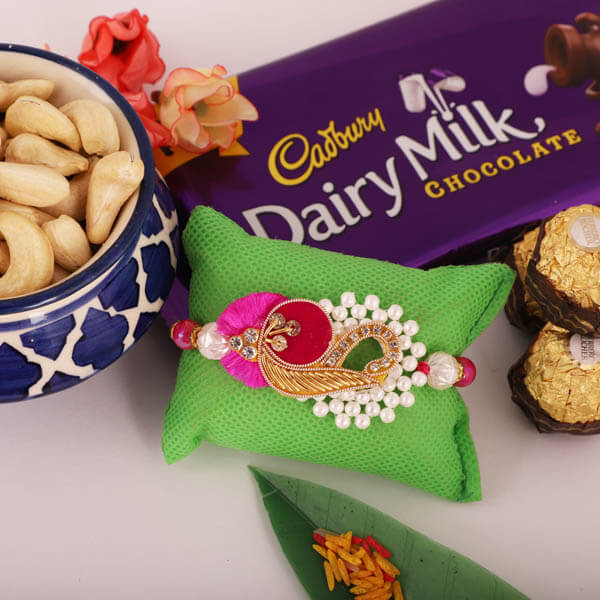 Rakhi with Trio of Ferrero and Cashew with Cadbury