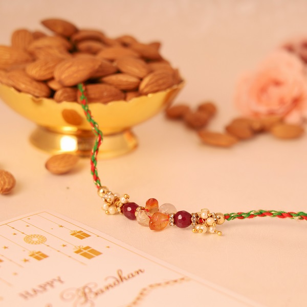 Dazzling Rakhi with Almond