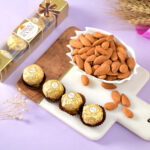 Hand Made Bhai Thread With Rocher & Almond