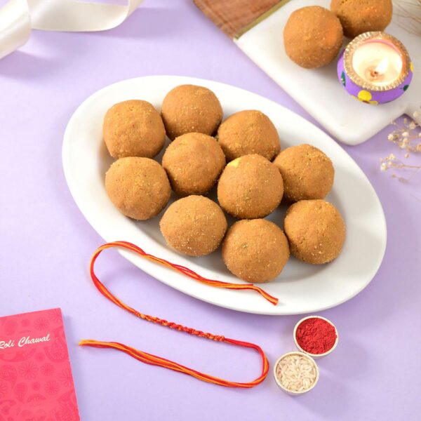 Hand Made Kalava With Besan Laddoo