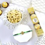 Single Rakhi With Ferrero Rocher & Cashew Nut