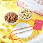 Two Bhai Rakhi With Assorted Dryfruits