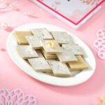 3 Religious Rakhi Set with Kaju Katli