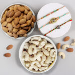 Three Rakhi Set with Dry Fruits - For UK