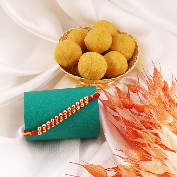 Precious Rakhi with Besan Laddoo