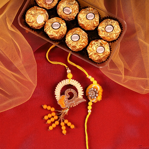 Amber Bhaiya N Bhabhi Rakhi with Ferrero