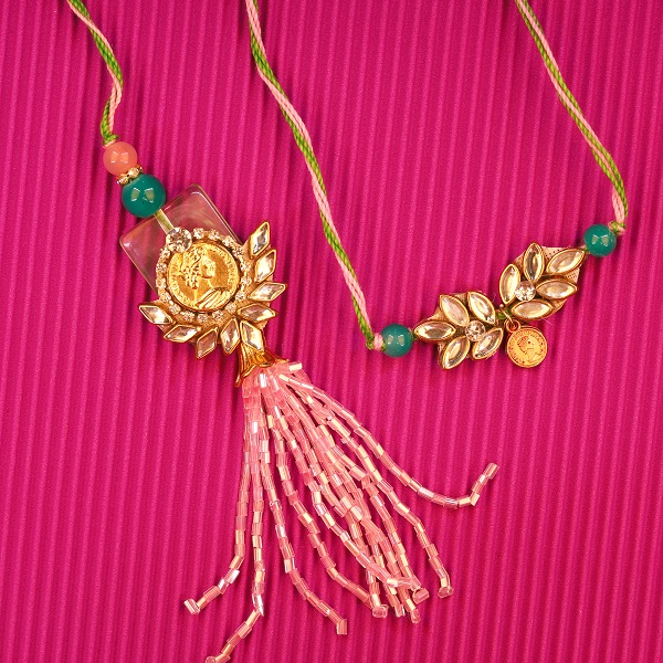 Especial Coloured Lumba Rakhi Set