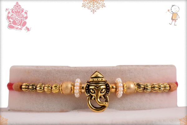 Beautiful Ganeshji Rakhi With Designer Beads