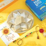 Beaded Rakhi Delight with Kaju Katli