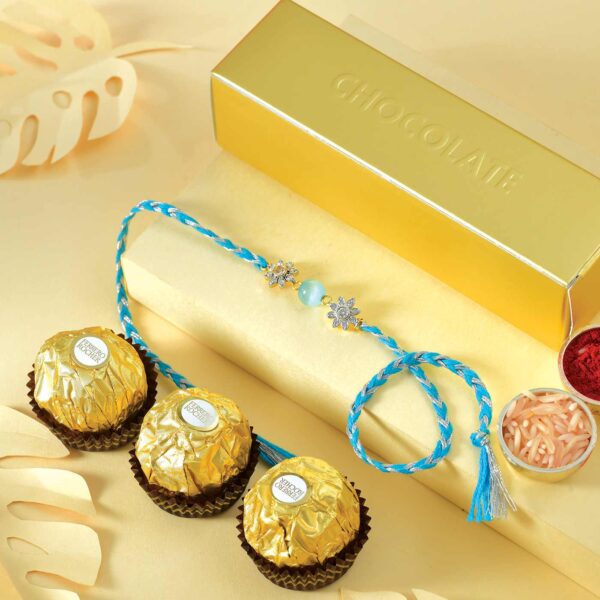 Ferrero with Blue Starry Rakhi