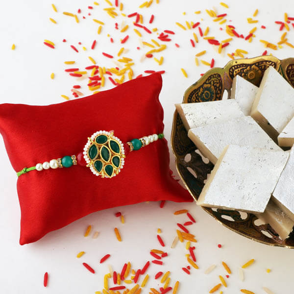 Rakhi Beauty with Kaju Katli