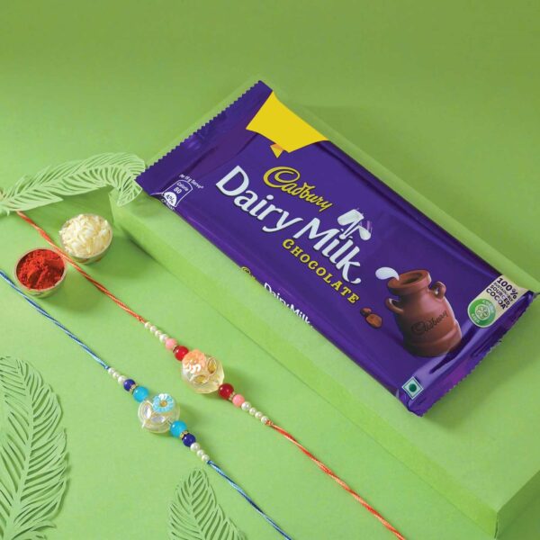 Flaring Rakhi Set with Cadbury