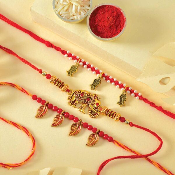 Exclusive Triple Rakhi Set