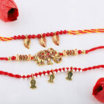 Exclusive Triple Rakhi Set