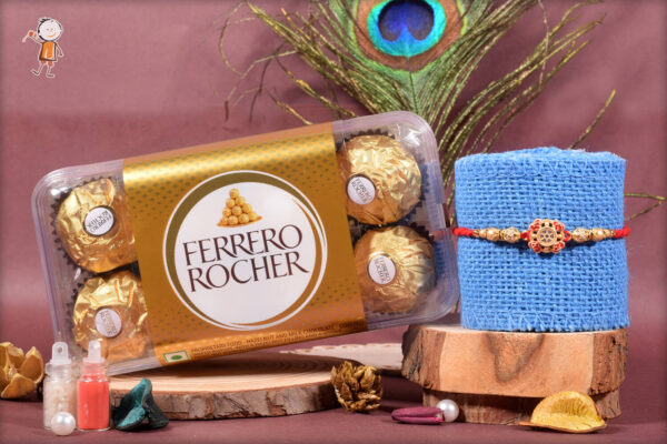 Rakhi with Ferrero Rocher (16 Pieces)