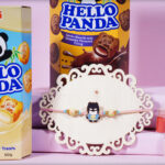 Powerful Batman Rakhi with Hello Panda Biscuits